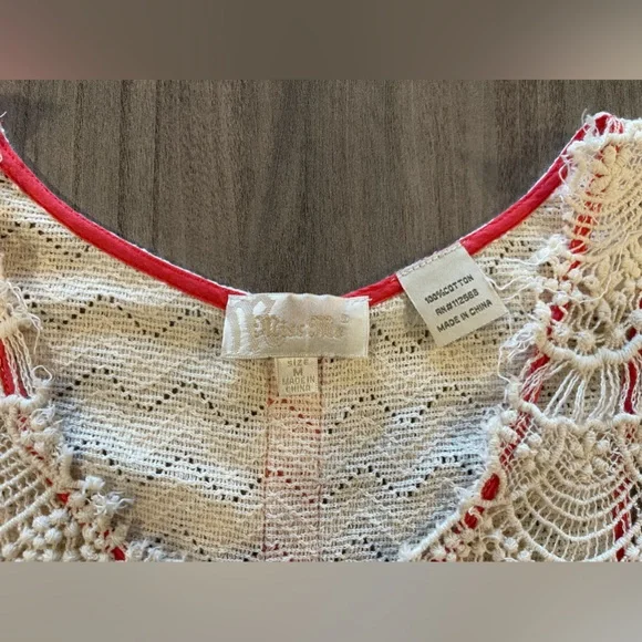 Miss Me Crocheted Tank - Sheer Front & Back - Size Medium - Picture 11 of 13